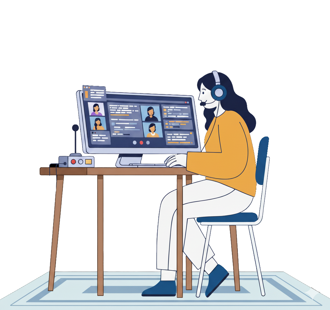 Sight-Terp AI-enhanced components for interpreters dashboard interface